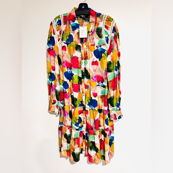 LIOR - ALISHA.D FUSCHIA MULTI COCKTAIL DRESS | VESTA  size Large NWT - Picture 7 of 9